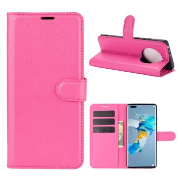 Classic Huawei Mate 40 Pro flip etui - Rose