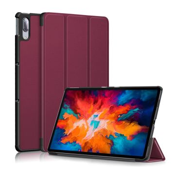 Lenovo Tab P11 Pro tri-fold læderetui - Rødvin