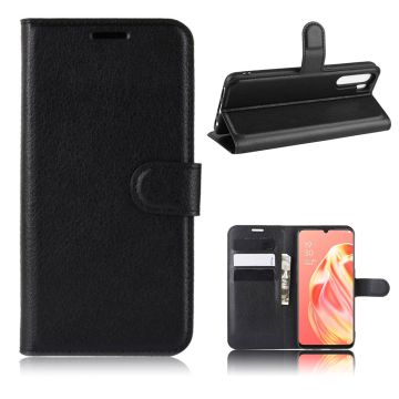 Classic Oppo A91 / F15 flip etui - Sort