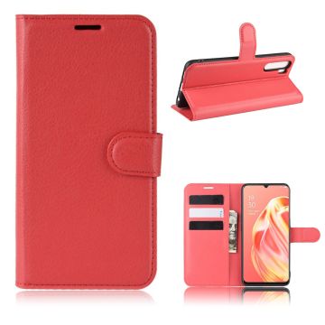 Classic Oppo A91 / F15 flip etui - Rød