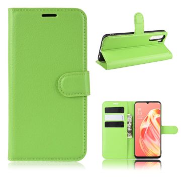 Classic Oppo A91 / F15 flip etui - Grøn