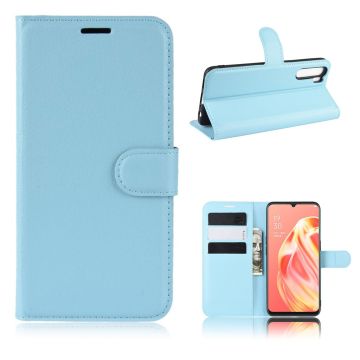 Classic Oppo A91 / F15 flip etui - Blå