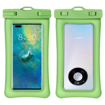 Universal waterproof pouch for smartphone with strap - Green