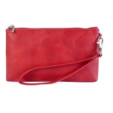 Universal leather bag for 6.5 inch phone - Red