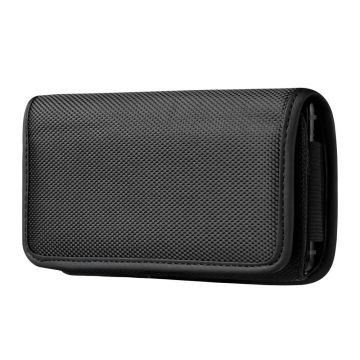 Universal horizontal oxford cloth holster phone pouch - Size: L