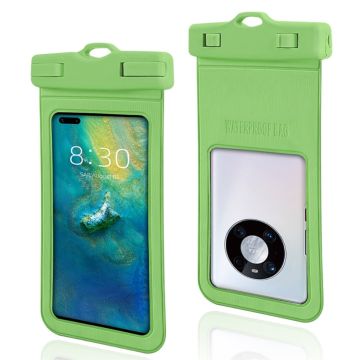 Universal IPX8 waterproof phone bag with lanyard - Green