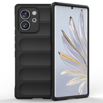 Blødt grebsformet cover til Honor 80 SE - Sort