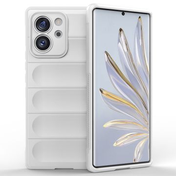 Blødt grebsformet cover til Honor 80 SE - Hvid