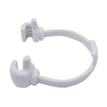 Universal cute thumb design phone and tablet bracket - White