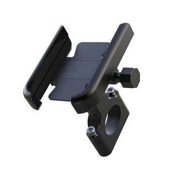 20-30mm Universal motorcykel telefonholder - Styr / Sort