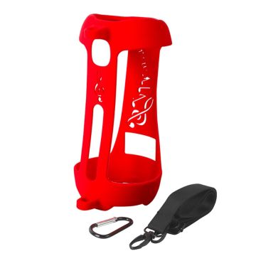 JBL Pulse 5 silicone cover with strap and carabiner - Red