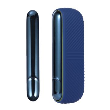 IQOS ILUMA silicone cover + side cover - Dark Blue / Electroplate Navy Blue