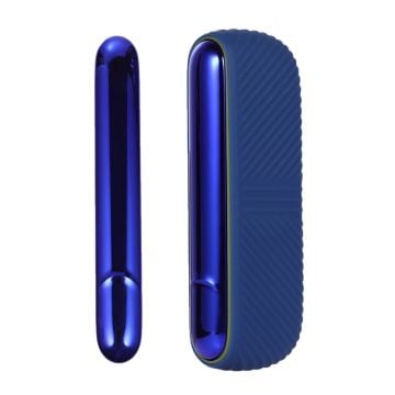 IQOS ILUMA silicone cover + side cover - Dark Blue / Electroplate Blue