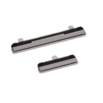 Samsung Galaxy Note 10 OEM side key buttons part - Silver / 2-Pack