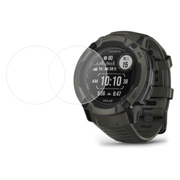 2Pcs Garmin Instinct 2X arc edge skærmbeskytter i hærdet glas