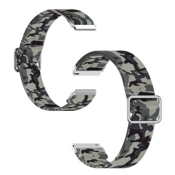 22 mm universal urrem med cool mønster - Camouflage Grå