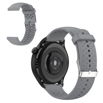 22mm Universal silicone adjustable watch strap - Grey