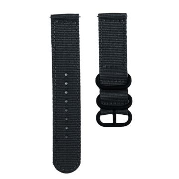 18mm Universal nylon watch strap - Black