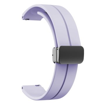 16mm silicone strap with black buckle for Keep / Huawei / Timex watch - Purple