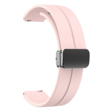 16mm silicone strap with black buckle for Keep / Huawei / Timex watch - Pink