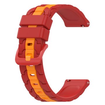 Omega Joint Mission MoonSwatch dual color silicone watch strap - Red / Yellow