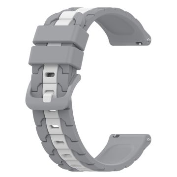 Omega Joint Mission MoonSwatch dual color silicone watch strap - Grey / White