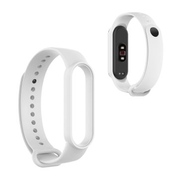 Xiaomi Mi Smart Band 6 / 5 blank silikone-urrem - Hvid