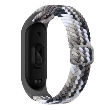 Xiaomi Mi Band 7 / 6 / 5 elastisk nylon-urrem - Farverig Sort