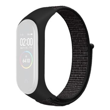 Xiaomi Mi Band 7 / 6 / 5 nylon urrem - Reflekterende Sort