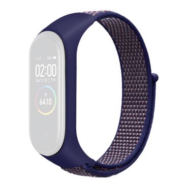 Xiaomi Mi Band 7 / 6 / 5 nylon urrem - Mørkeblå