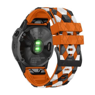 26 mm fodboldsilikonerem til Garmin- og Coros-ure - Orange