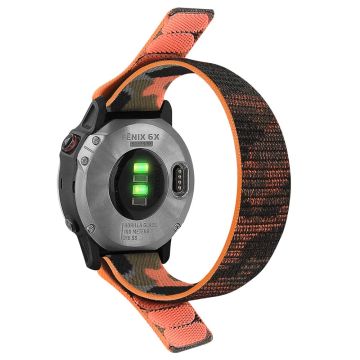 26 mm nylon-urrem til Garmin-ur - Camouflage Orange