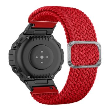 Amazfit T-Rex Pro / T-Rex / Ares fleksibel nylon urrem - Rød